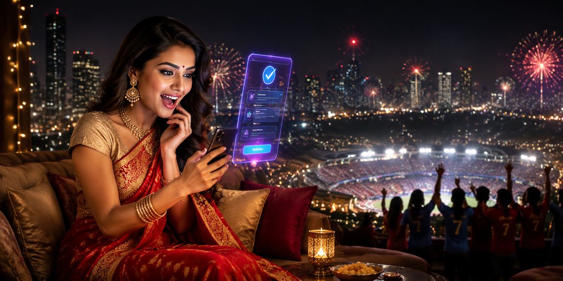 Mobile user placing cricket bets in Pune with VIP bonuses